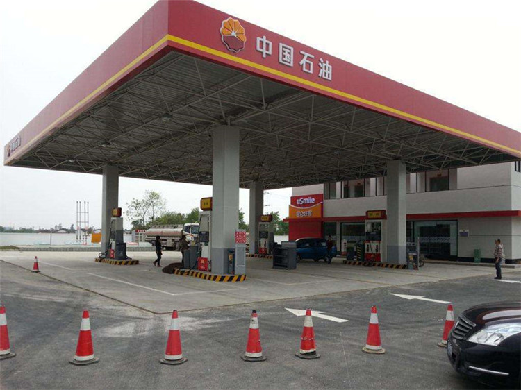 梅河口加油站钢结构网架案例20