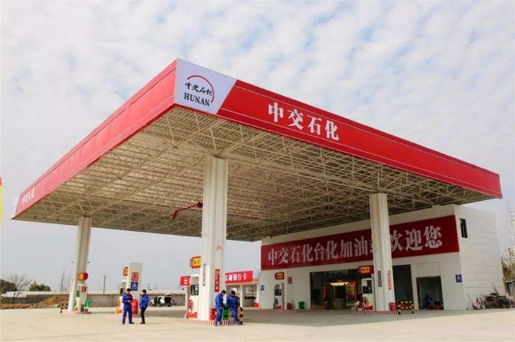梅河口加油站钢结构网架案例6